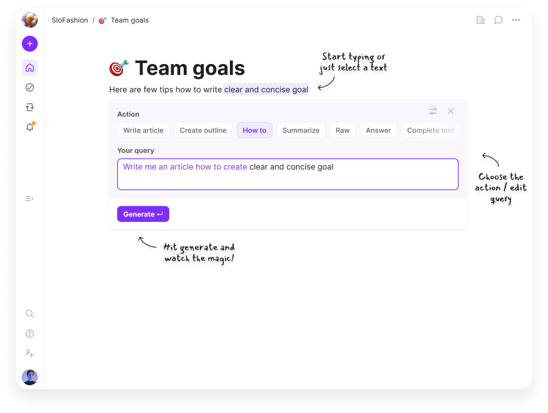 AI assistant in Ayanza